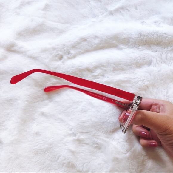 Lexi Red & Brown Round Rim Reader Glasses - Picture 10 of 12